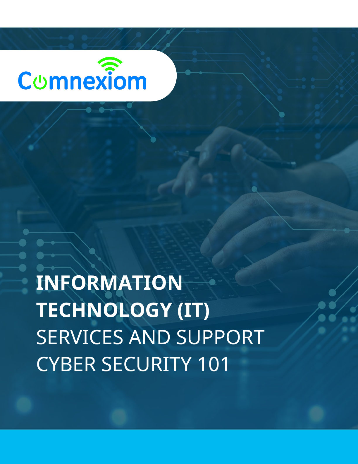 Cover of the Comnexiom Cyber Security 101 guide